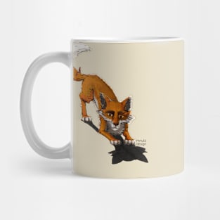 How to live - aware and playful - fox Mug